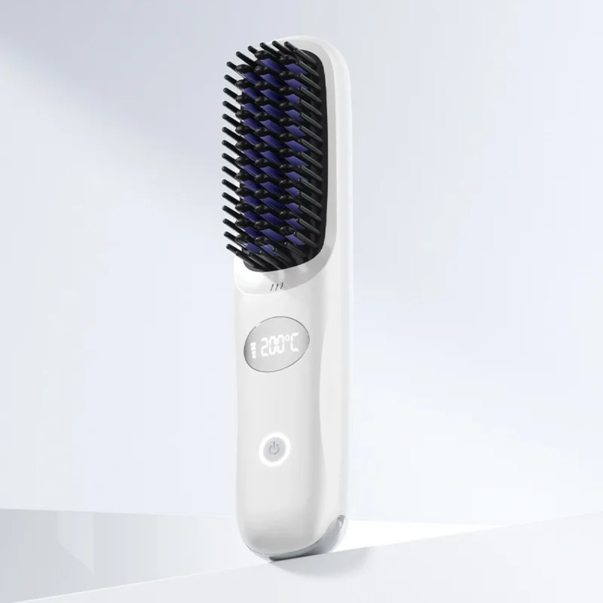 Brosse lissante portable cheveux bouclés crépus indisciplinés lissage rapide